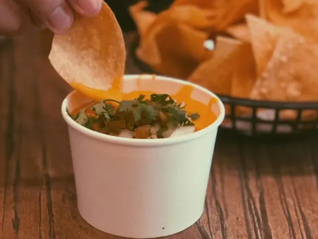 Chips and Nacho Cheese Sauce at Taco Bell