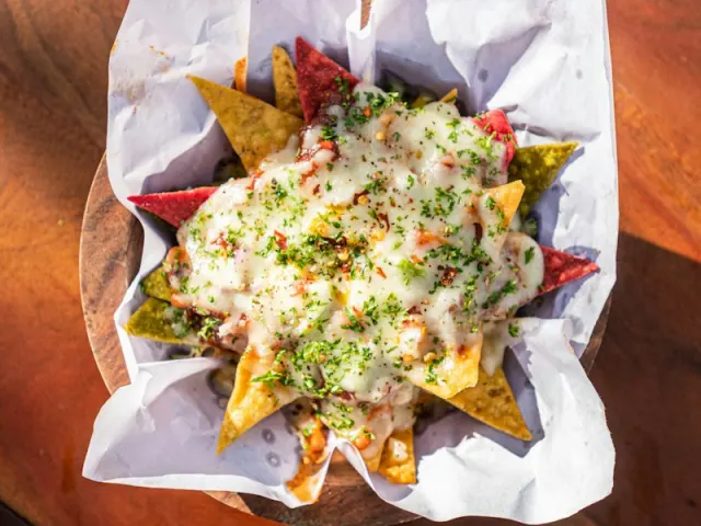 Chips and Nacho Supreme Dip at Taco Bell